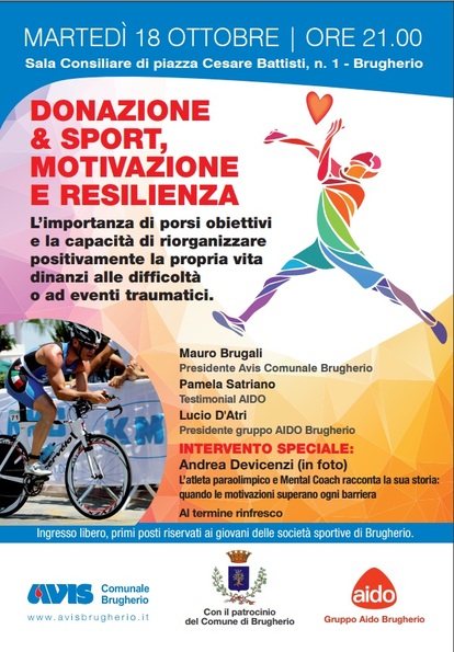 DONAZIONE E SPORT, MOTIVAZIONE E RESILIENZA