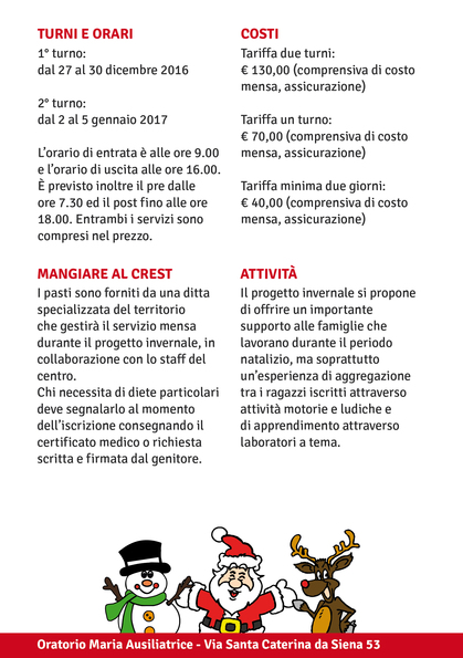 CREST INVERNALI