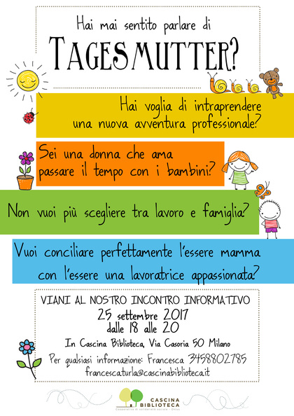 INCONTRO INFORMATIVO  TAGESMUTTER