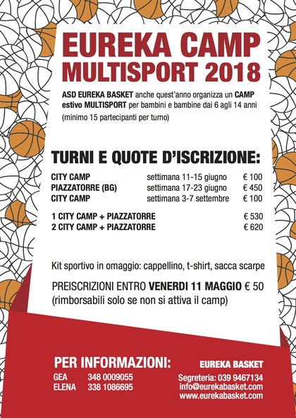 CAMP ESTIVO MULTISPORT 2018