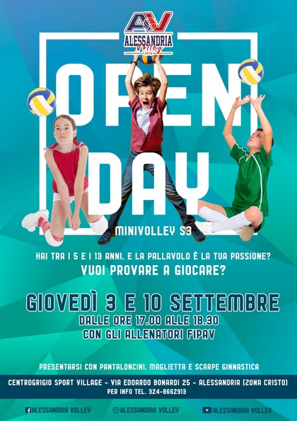 2 OPEN DAY Settore S3 (minivolley)
