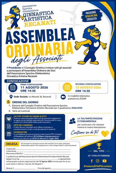ASSEMBLEA ORDINARIA DEGLI ASSOCIATI per l'elezione del consiglio direttivo