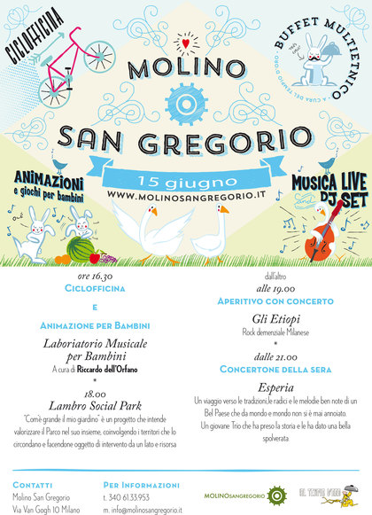 Sabato 15 al Molino