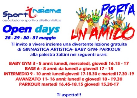 Porta un amico - Open days 2018