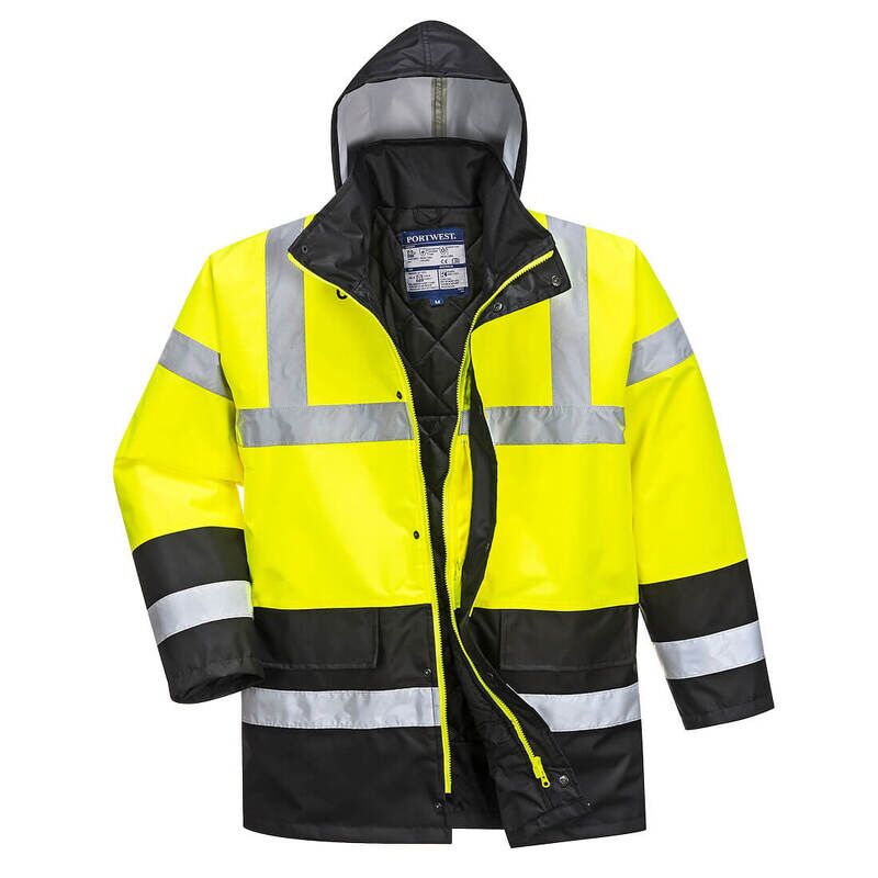 HiVis Contrast Traffic Jacket (YeBk / XXL / R) BearingBoys