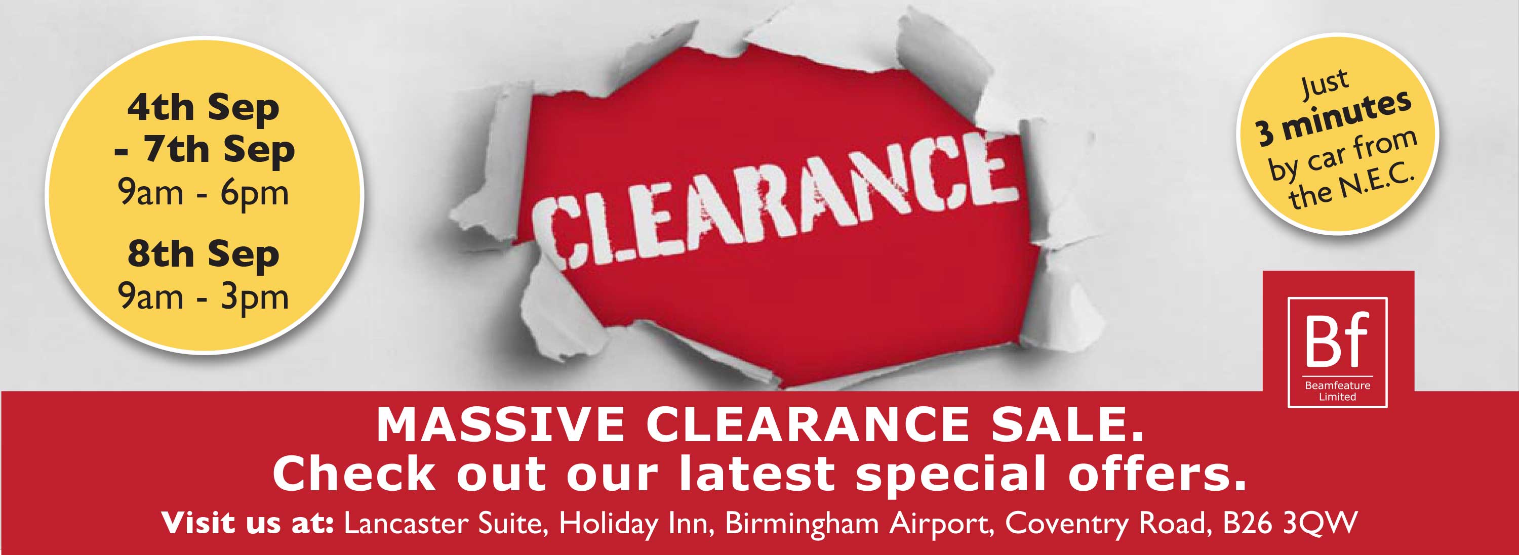 Clearance Show September