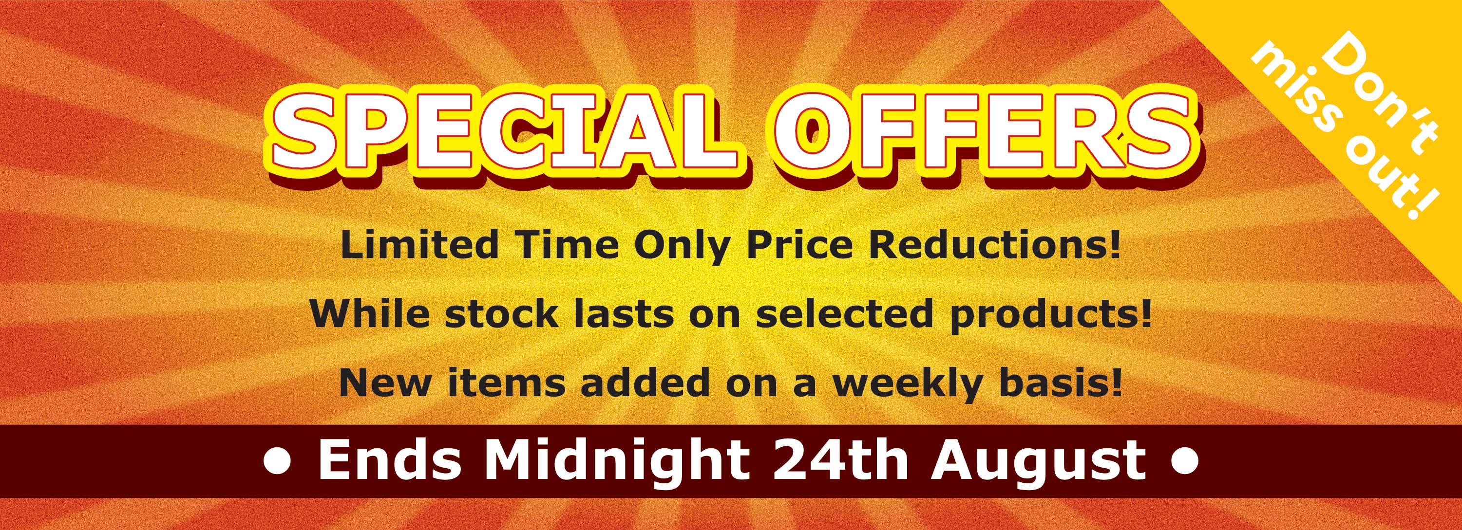 Limited Time Offers!