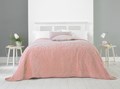 Alexa Contemporary Design Embossed Bedspreads 240x260cm - Blush Pink