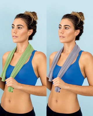 GlobeTrek Snap Cold Towel - Designed for Gym and Travel 30x100cm