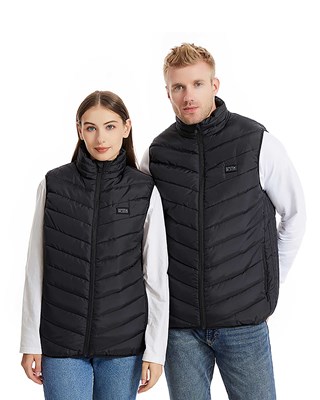 Cosy Up with The Eskimo Unisex HEATED Gilet - Padded Vest - Black