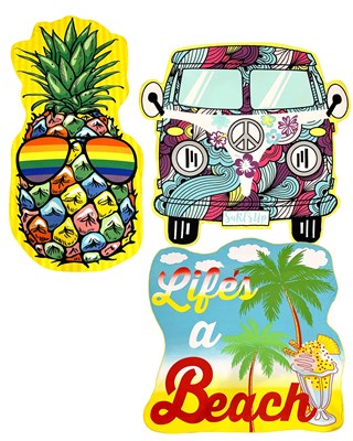 Novelty Shaped Design Jumbo Microfibre Beach Towels - Assorted Designs