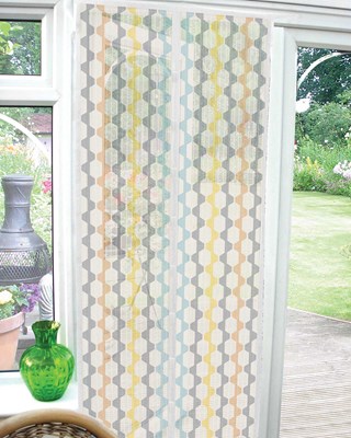 Retro Design Magnetic Insect Guard Door Screen Curtains 90x210cm
