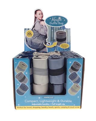 Magic Duffle / Shopping Bag - Rolls Down to Compact Size in Seconds - in SRP!