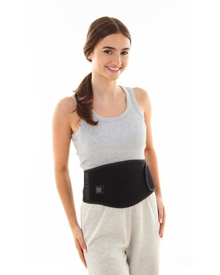 The Cozy Home HEATED Waist Pad With Wrap-Around Cover - Black
