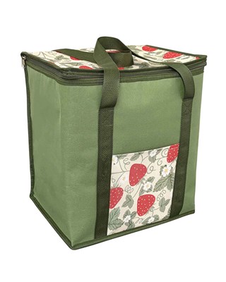 Strawberries Design Jumbo Size Insulated Cooler Bags - 28 Litre Capacity