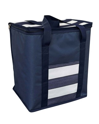 Coastal Stripe Design Jumbo Size Insulated Cooler Bags - 28 Litre Capacity