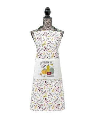 Pumpkin Spice Autumnal Design 100% Cotton Aprons