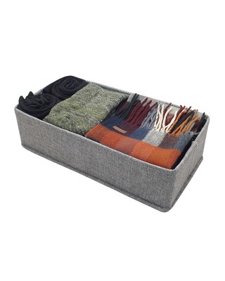 2 Section Drawer Dividers / Organisers 36x18x10cm - Grey