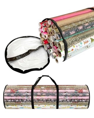 Premium Christmas Wrapping Paper Storage Tubes 104x24cm