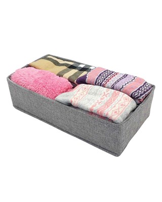 4 Section Drawer Dividers / Organisers 36x18x10cm - Grey