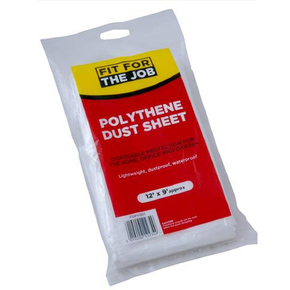 All Purpose Polythene Dust Sheet 12' x 9' Ref fdpy001