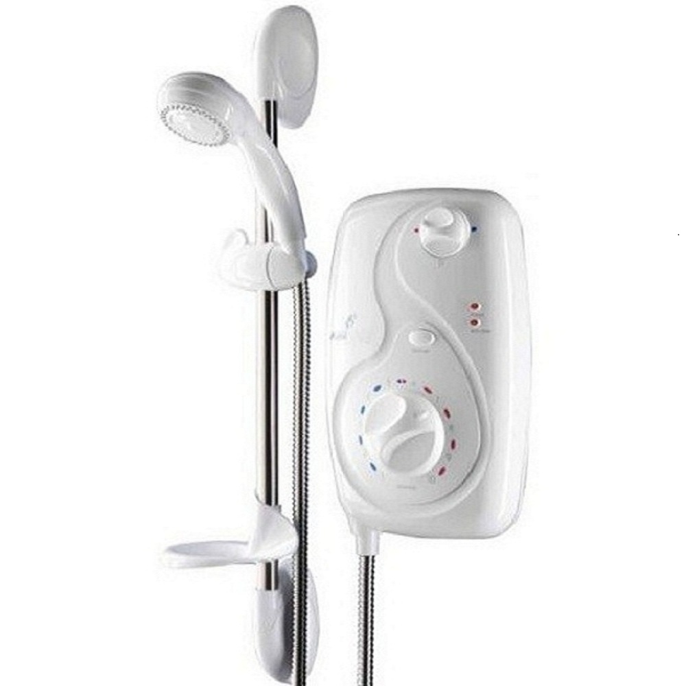 Galaxy Aqua 3000 Electric Shower 8.5kw (White/Chrome) A3000/085/001