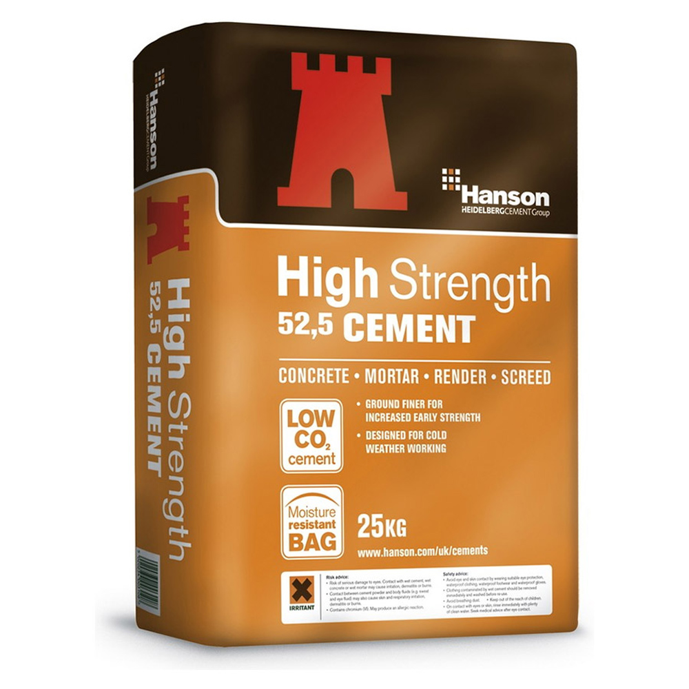 Hanson High Strength 52.5 Cement 25kg (Paper)