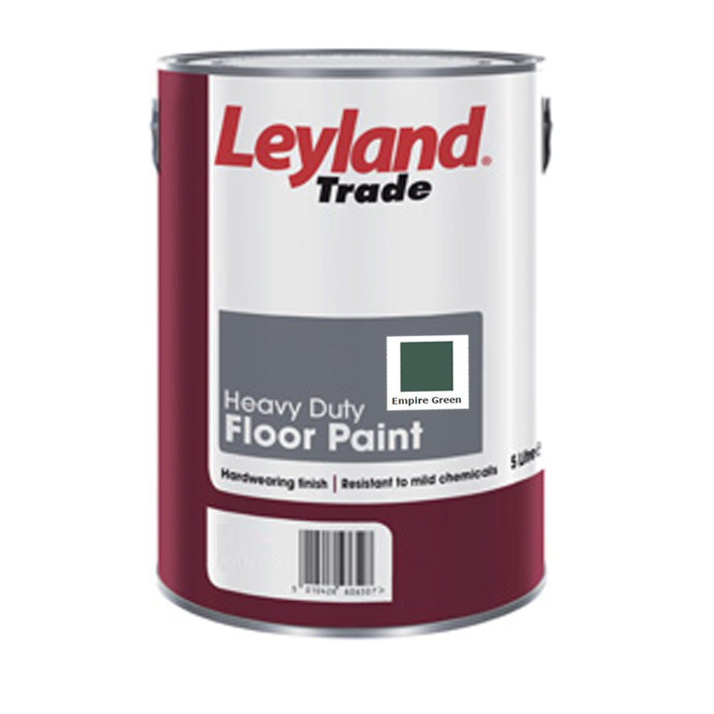 Leyland Heavy Duty Floor Paint Empire Green 5Ltrs Ref 264614