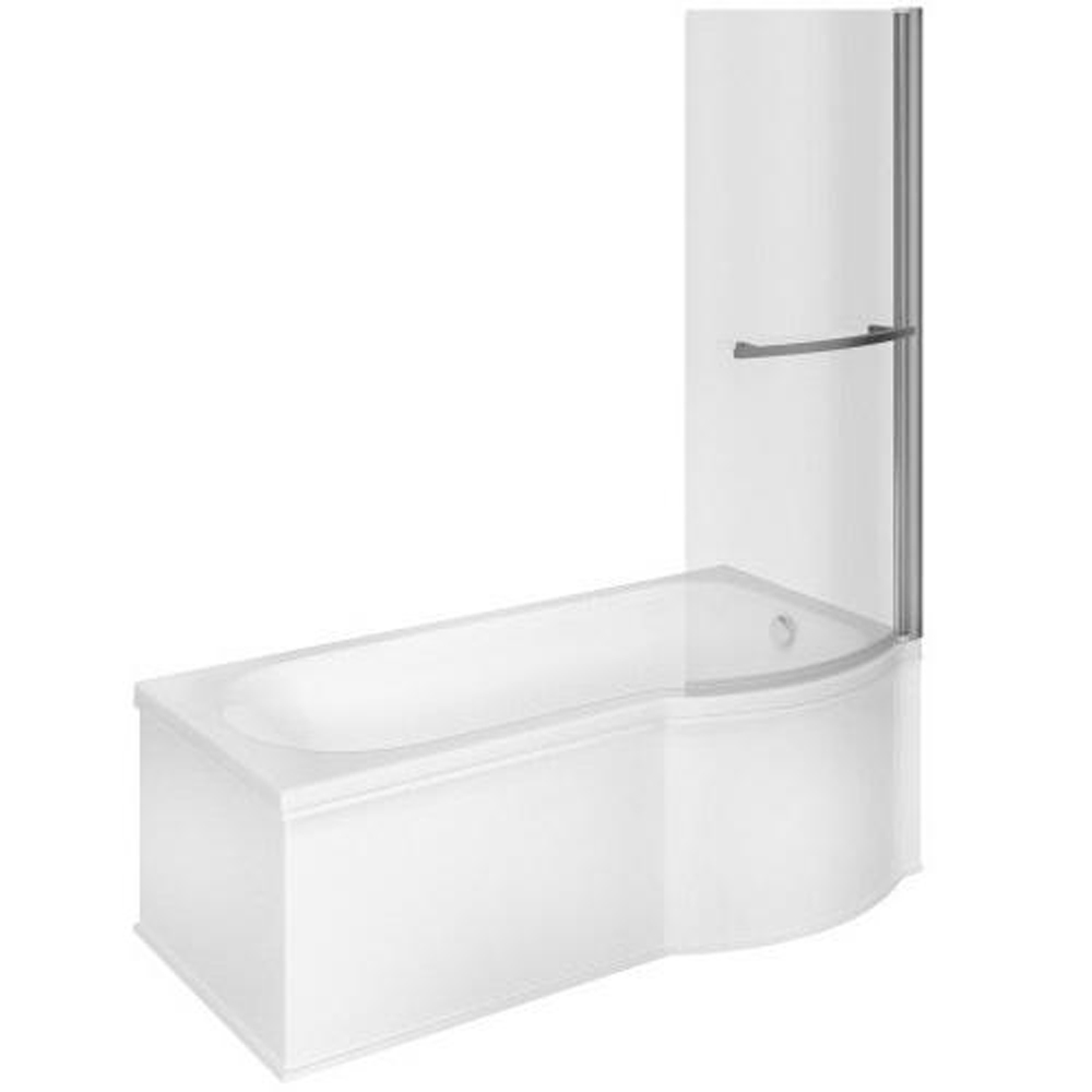 P Shaped Shower Bath 1700x750 RIGHT HAND Complete with bath screen ,and front panel