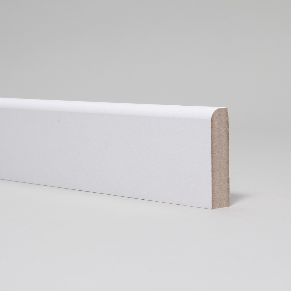 MDF 15mm x 68mm Rounded 1 Edge 9mm White Primed [FSC]