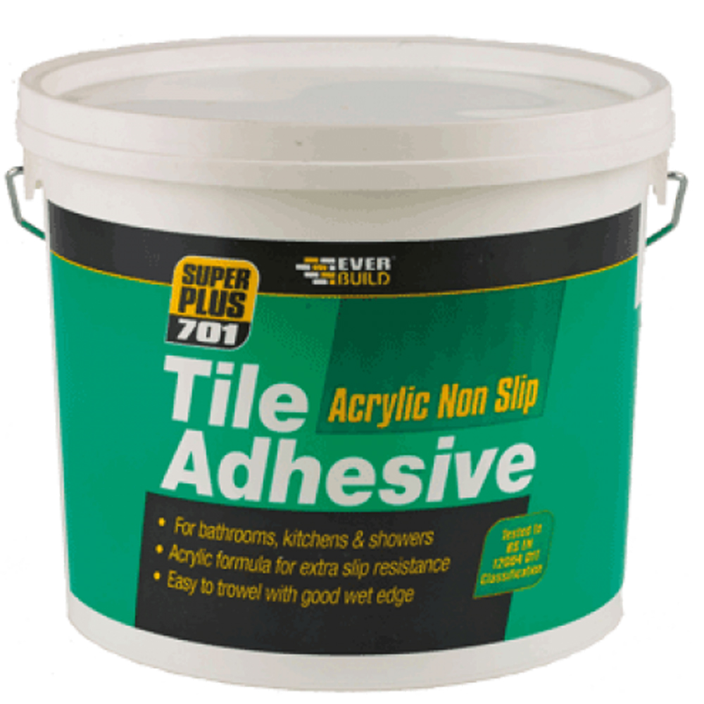 Showerproof Acrylic Non Slip Tile Adhesive 5ltr