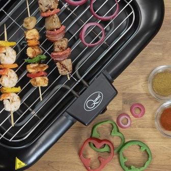 A range of different types of grills for preparing all kinds of meat and veg.