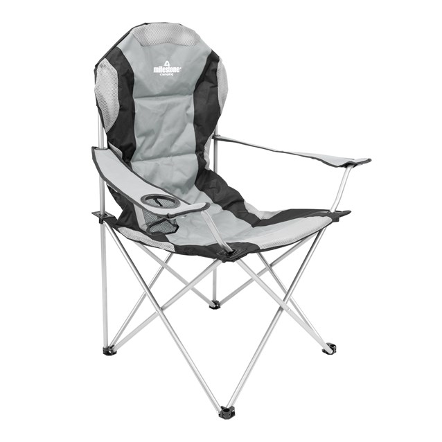Deluxe Folding Leisure Chair With Cup Holder Deluxe Folding Leisure Chair With Cup Holder