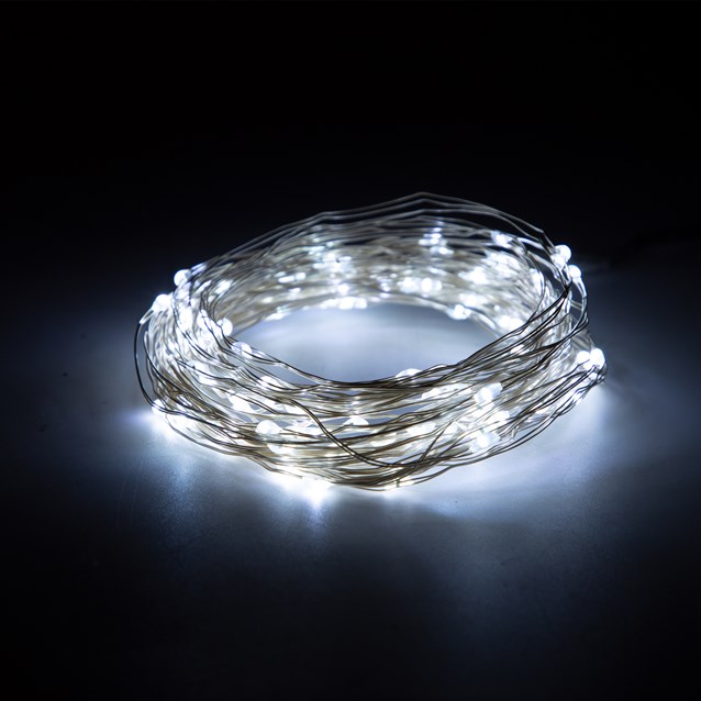 100 LED Micro Solar String Light -Bright White 100 LED Micro Solar String Light -Bright White
