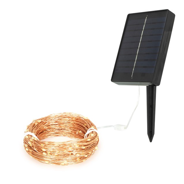 200 MicroCopper Solar LED String Light - WarmWhite 200 MicroCopper Solar LED String Light - WarmWhite