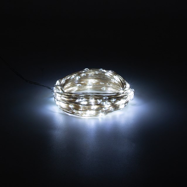 200 Micro Solar LED String Light -Bright White