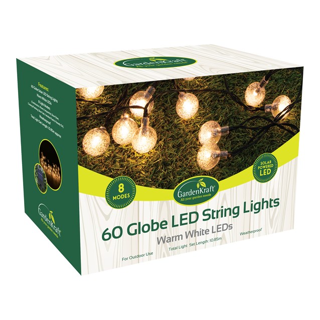 60 Solar Globe String Light - Warm White 60 Solar Globe String Light - Warm White