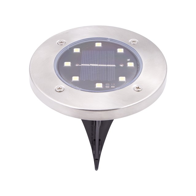 4PK S/S Solar Ground Light-Bright White 4PK S/S Solar Ground Light-Bright White