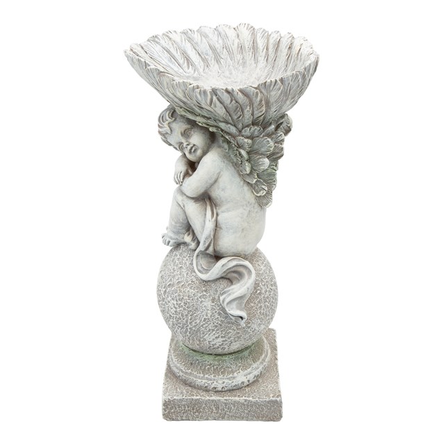 Angel & Shell Bird Bath Garden Ornaments Angel & Shell Bird Bath Garden Ornaments
