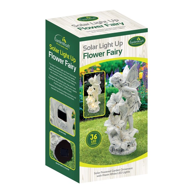 Fairy With Decoration Flower Solar Light Fairy With Decoration Flower Solar Light