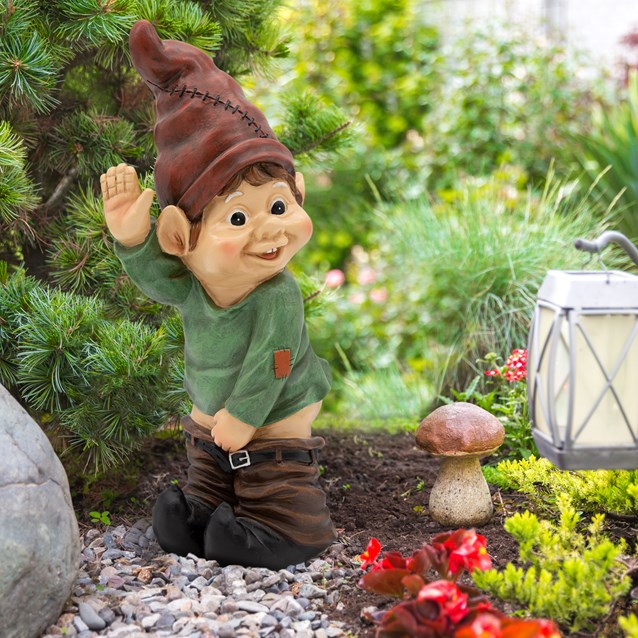 Caught with His Pants Down Garden Elf Statue Caught with His Pants Down Garden Elf Statue