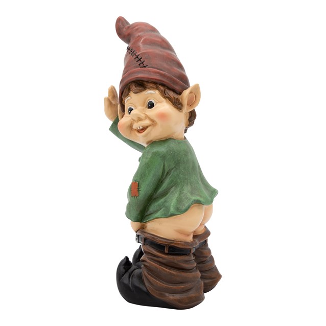 Caught with His Pants Down Garden Elf Statue Caught with His Pants Down Garden Elf Statue