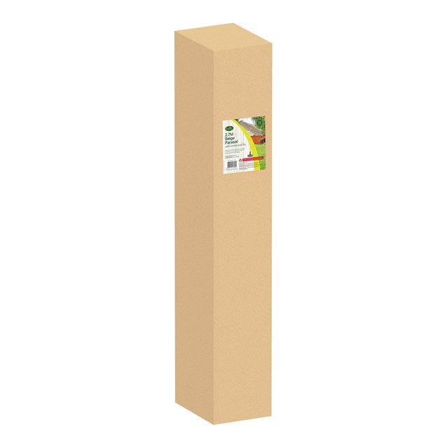 2.7M Parasol Crank & Tilt 6 Ribs Beige Wooden 2.7M Parasol Crank & Tilt 6 Ribs Beige Wooden