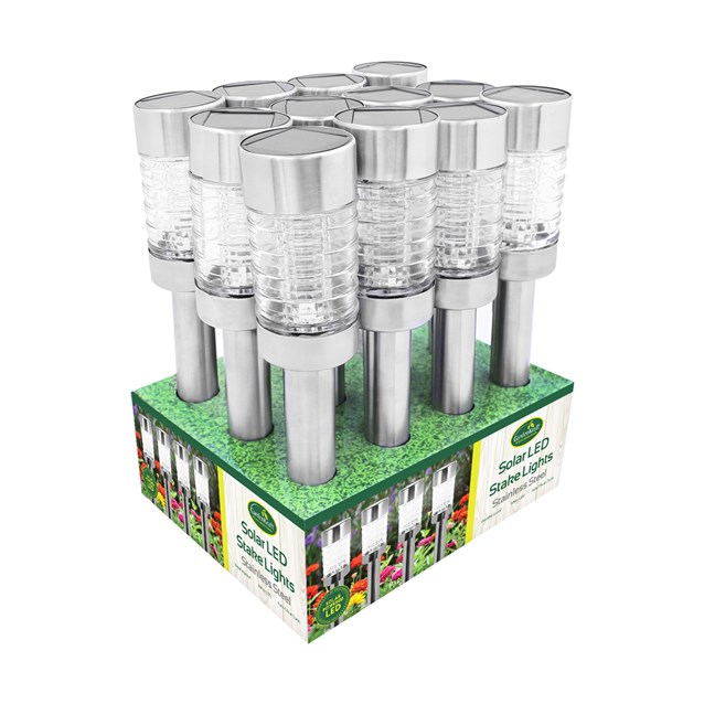 S/S Solar LED Stake Lights S/S Solar LED Stake Lights