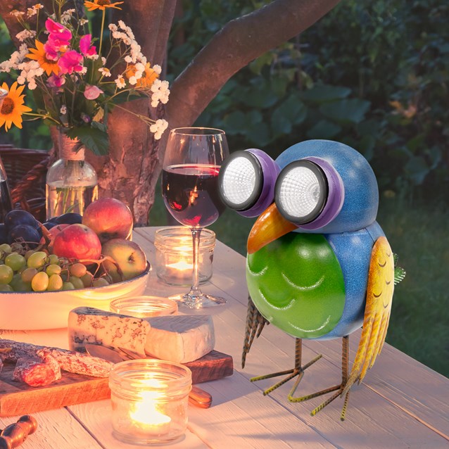 Metal - Owl Solar Light Metal - Owl Solar Light