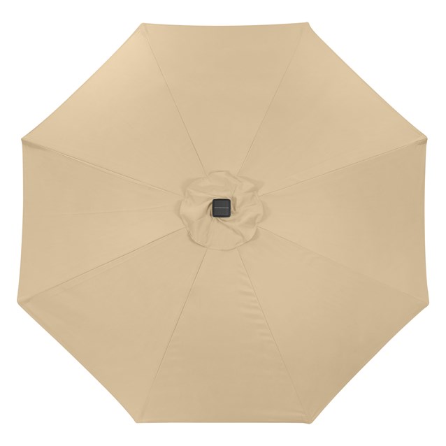 2.7M 32 SolarLED Parasol W/8 Ribs-Beige 4249C 2.7M 32 SolarLED Parasol W/8 Ribs-Beige 4249C