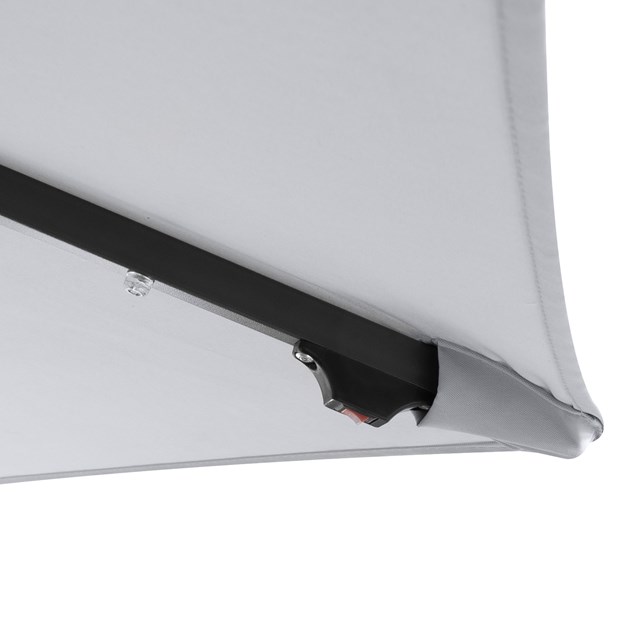 2.7M 32 SolarLED Parasol W/8 Ribs-Grey 10C 2.7M 32 SolarLED Parasol W/8 Ribs-Grey 10C