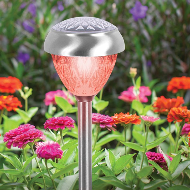 4pc S/S Colour Change Solar Light 4pc S/S Colour Change Solar Light