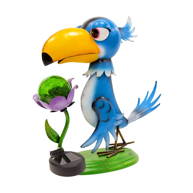 Metal Toucan with Solar LED Light Metal Toucan with Solar LED Light