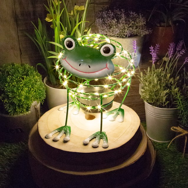 Solar Wire Frog With 62 Micro LED Solar Wire Frog With 62 Micro LED
